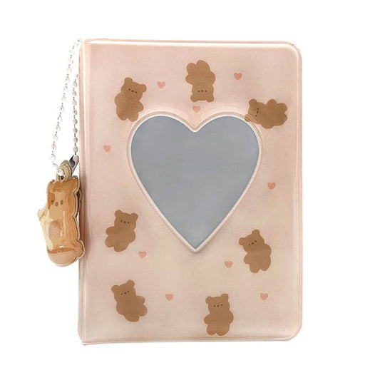 Pink Heart Bear Photo Album - Standart / Brown - Photo Album