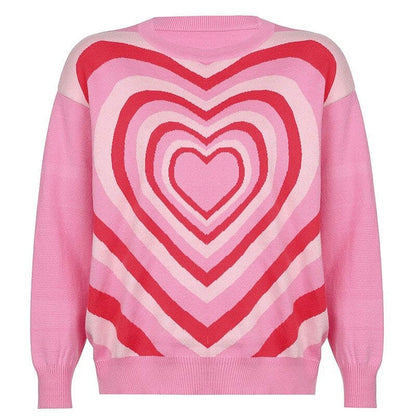 Pink Love Aesthetic Jumper - Sweater