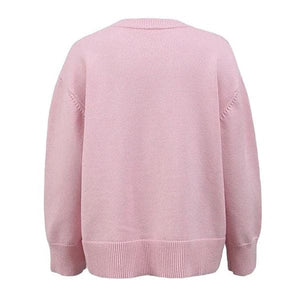 Pink Oversized Sweater - Sweaters