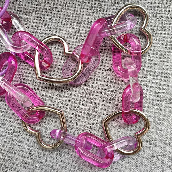 Pink Pastel Pant Chain - Standart / Pink/lavender - Belts