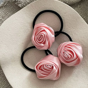 Pink Rose Scrunchie - Pink - Other