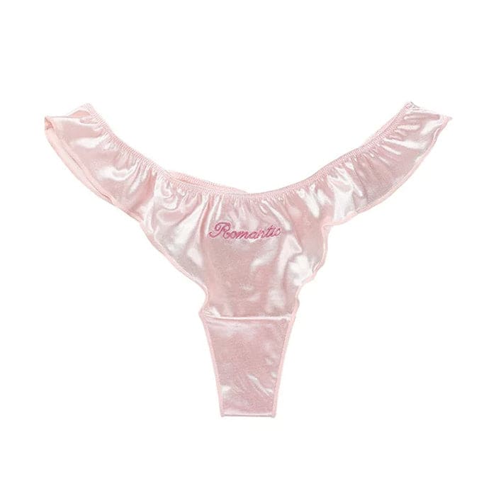 Pink Soft Thong Panty - S / Pink - Briefs