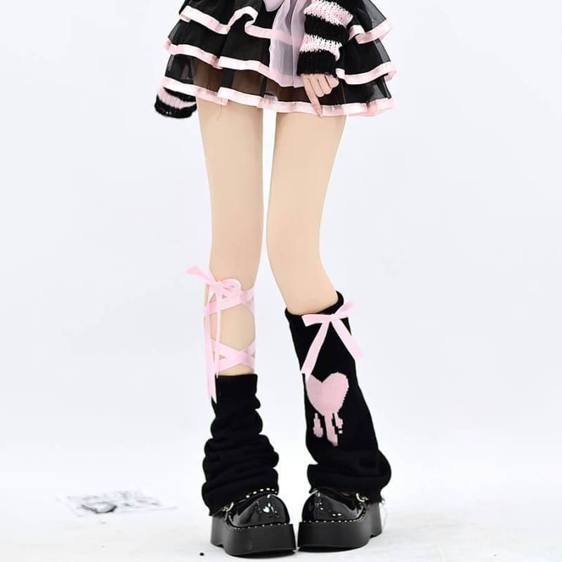 Pink Straps Leg Warmer - leg warmers