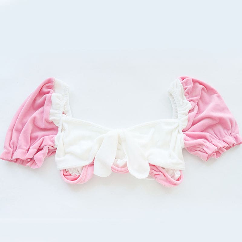 Pink Sweet Bow Knot Maid Lingerie Set - Pink / One Size