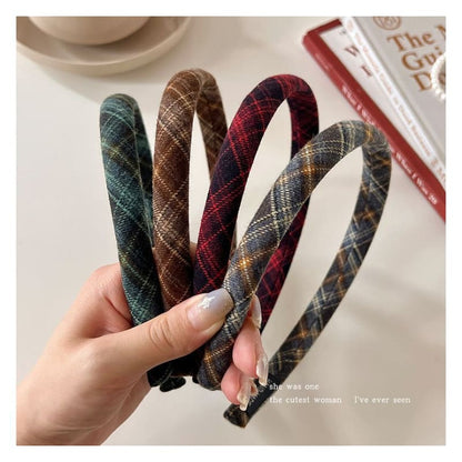 Plaid Fabric Headband