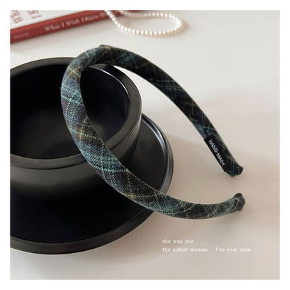 Plaid Fabric Headband