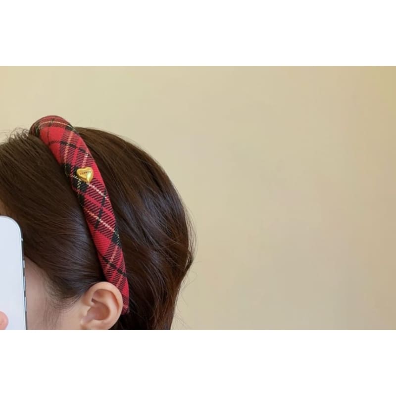 Plaid Headband / Scrunchie