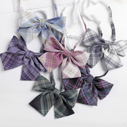 Plaid Japanese JK Bow Tie Shirt Accessories