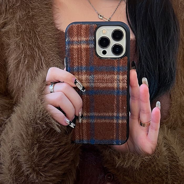 Plaid Wool iPhone Case - IPhone Case