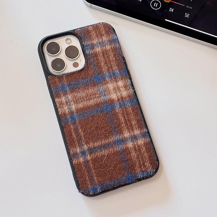 Plaid Wool iPhone Case - IPhone Case