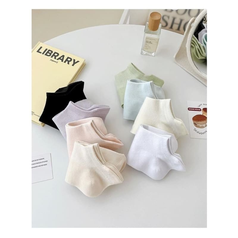 Plain Ankle Socks Set