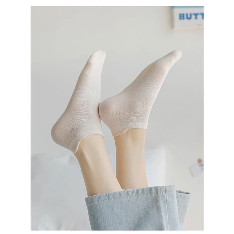 Plain Ankle Socks Set