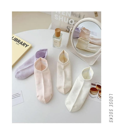 Plain Ankle Socks Set