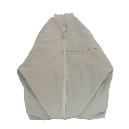 Plain Backpack - Gray / One Size