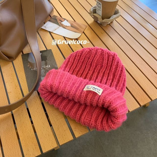 Plain Beanie - Rose Pink / One Size