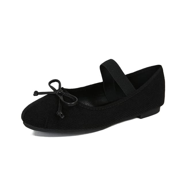 Plain Bow Accent Mary Jane Flats Egirldoll