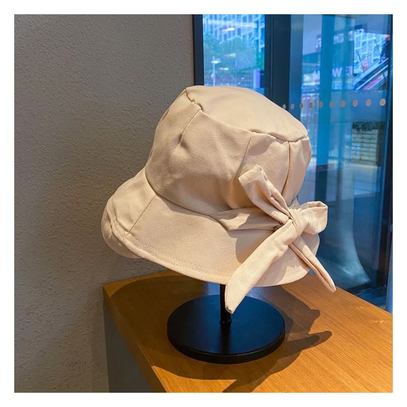 Plain Bow Bucket Hat