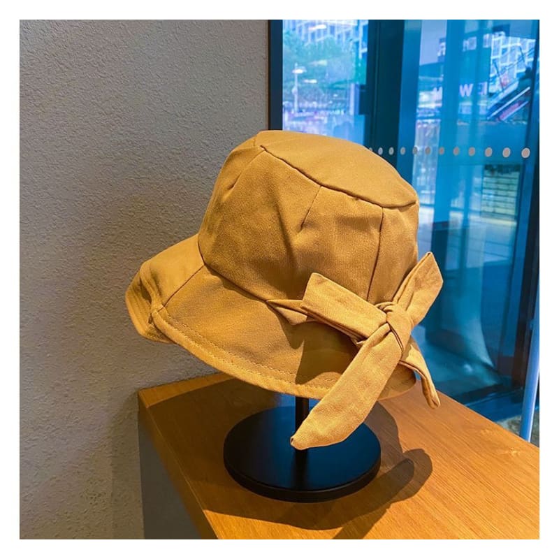 Plain Bow Bucket Hat