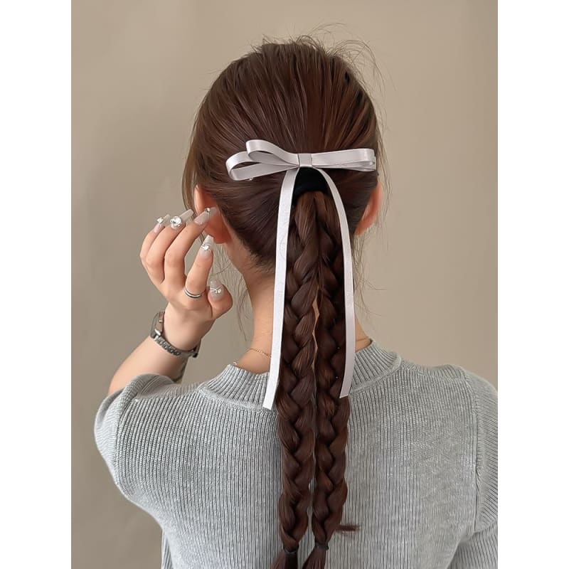 Plain Bow Hair Clip in 5 Colors