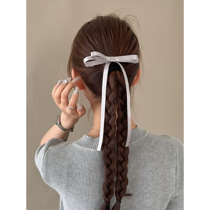 Plain Bow Hair Clip in 5 Colors