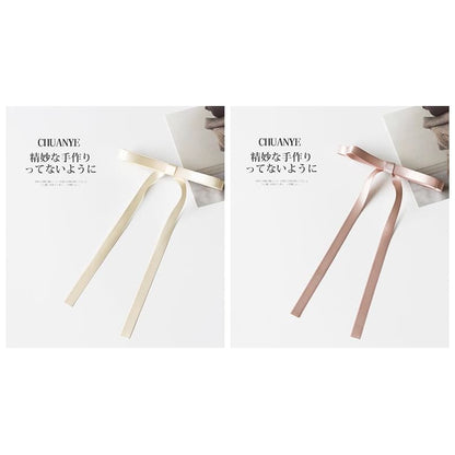 Plain Bow Hair Clip in 5 Colors