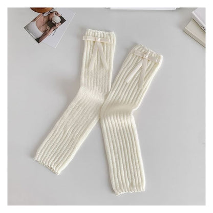 Plain Bow Leg Warmers