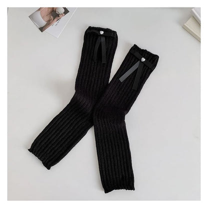 Plain Bow Leg Warmers