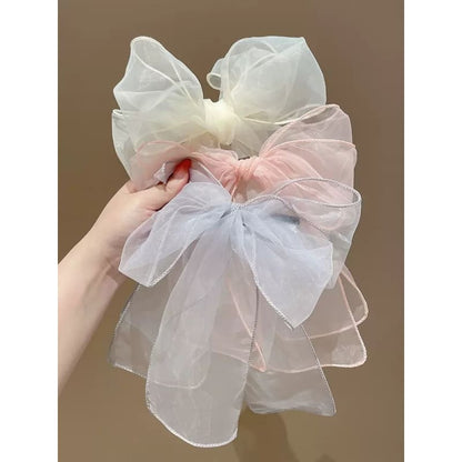 Plain Bow Mesh Headband