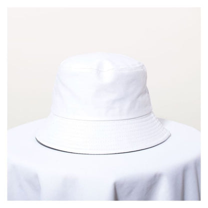 Plain Bucket Hat - White / One Size