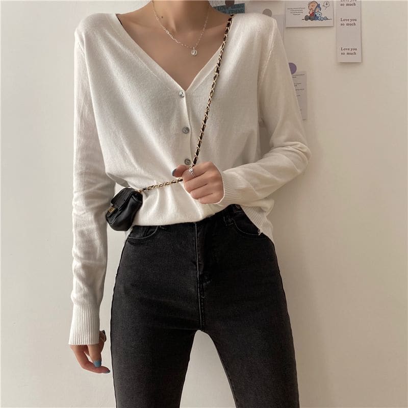 Plain Cardigan