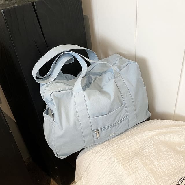 Plain Carryall Bag - Blue / One Size