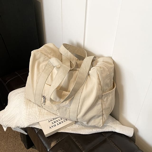 Plain Carryall Bag - Off-White / One Size