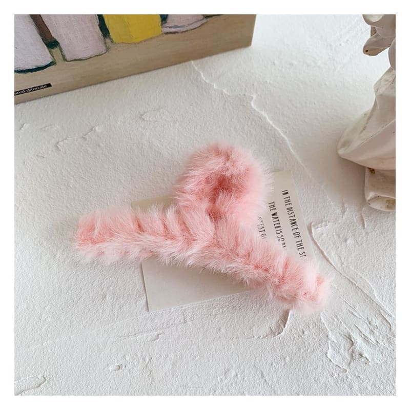 Plain Chenille Hair Claw