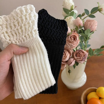 Plain Chunky Knit Socks