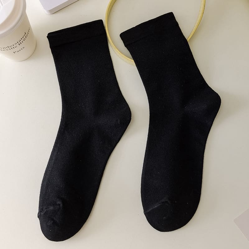 Plain Crew Socks