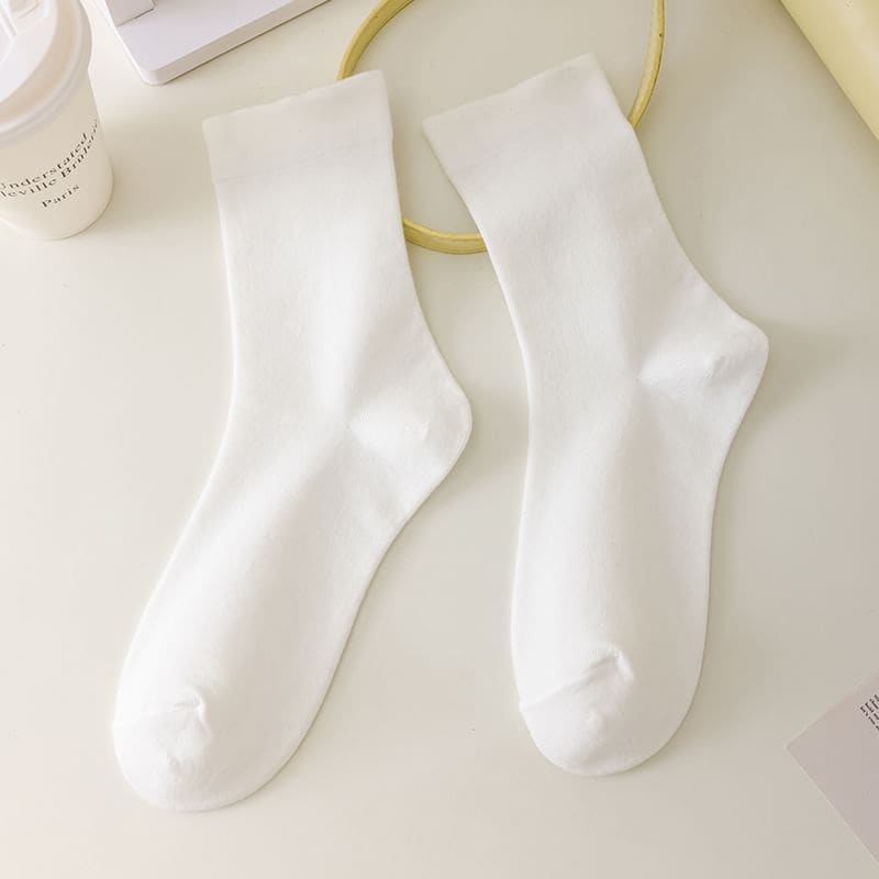 Plain Crew Socks