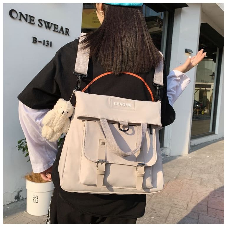 Plain Crossbody Tote Bag