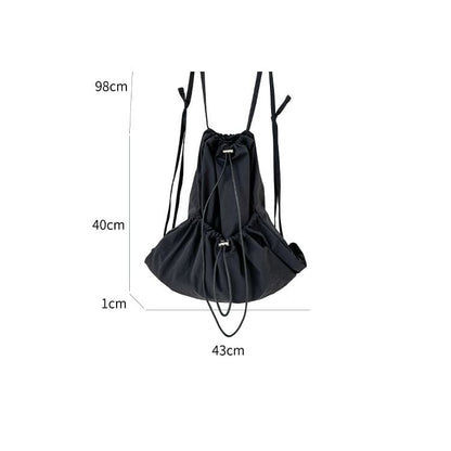 Plain Drawstring Backpack