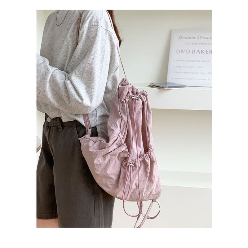 Plain Drawstring Backpack