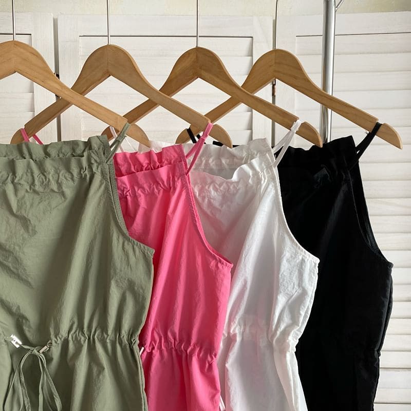 Plain Drawstring Camisole Top