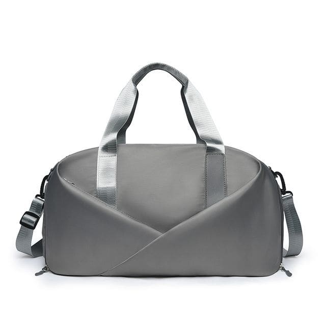 Plain Duffle Bag - Gray / M