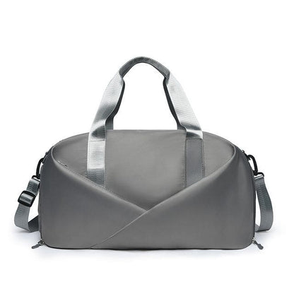 Plain Duffle Bag - Gray / M