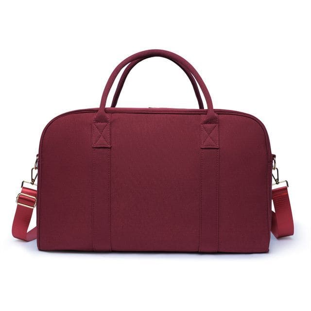 Plain Duffle Bag - Red / L