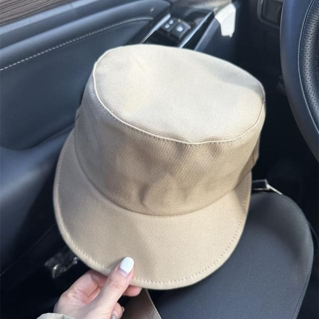 Plain Equestrian Hat - Fabric - Khaki / One Size