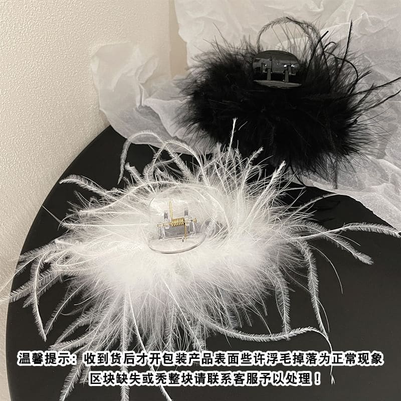 Plain Feather Hair Claw