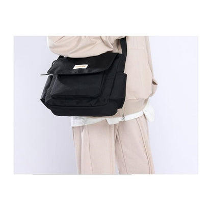 Plain Flap Crossbody Bag