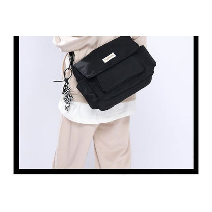 Plain Flap Crossbody Bag