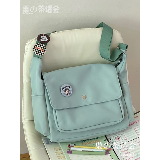 Plain Flap Crossbody Bag / Charm / Set - Without Bag Charm