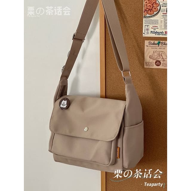 Plain Flap Crossbody Bag / Charm / Set - Without Bag Charm