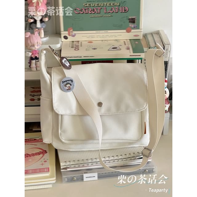 Plain Flap Crossbody Bag / Charm / Set - Without Bag Charm